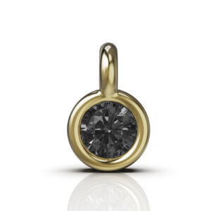 Charms Diamante Nero 0.05 KT Ailoviu Oro